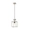 Z-Lite Quadra 1 Light Mini Pendant, Brushed Nickel + Black 456MP-BN-BK - alternate 2